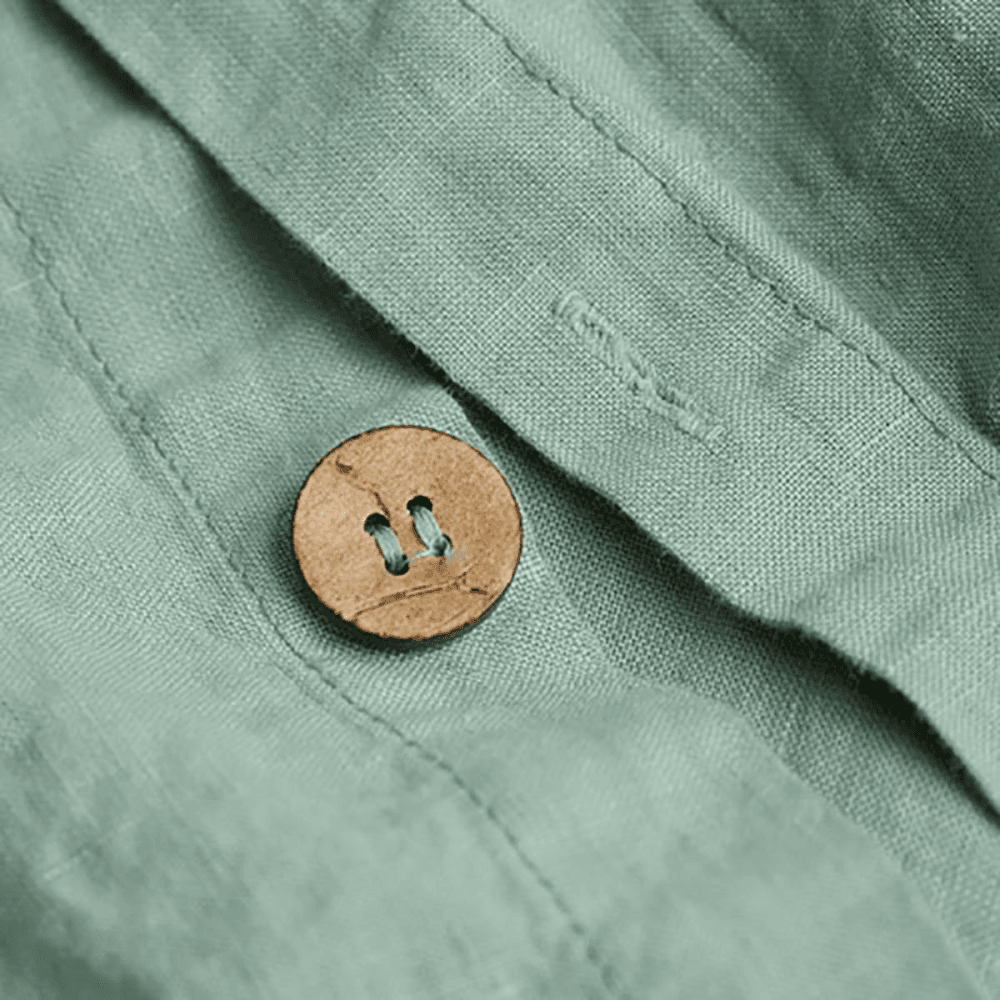 Sage Green Linen Duvet Cover, Double