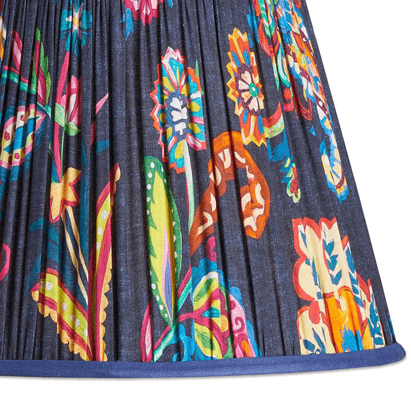Straight empire Shade, 40cm, blue Paisley by Matthew Williamson