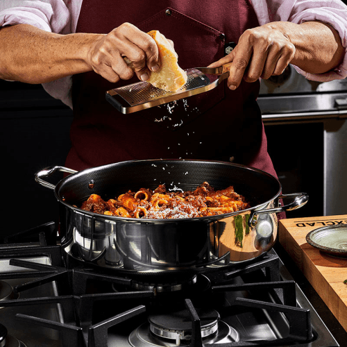 Image showing the Hybrid Deep Saute Pan, 6.6L, Steel product.