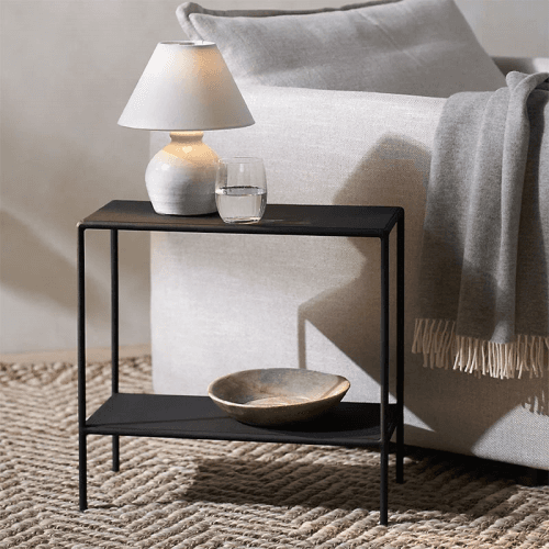 Image showing the Marton Sofa Side Table, Black product.