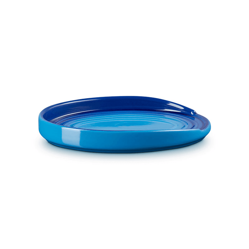 Stoneware Oval Spoon Rest, Azure