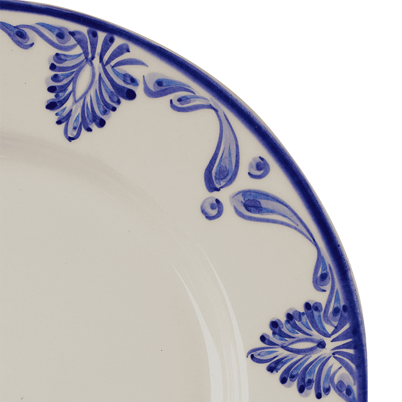 Eleanor Set of 6 Dinner Plates, D26.5cm, Blue
