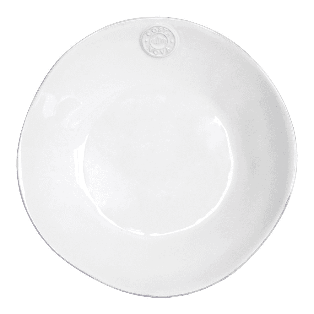Nova Set of 6 soup/pasta plates, 25cm, White