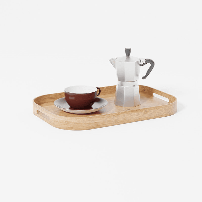 Bellhop 402 Rectangular Tray, Oak