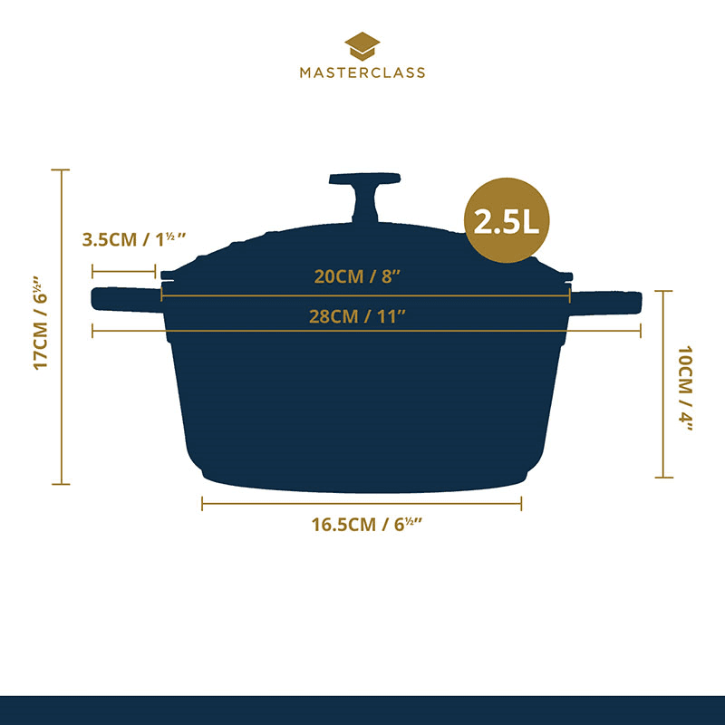 Casserole Dish, 2.5L, Pastel Blue