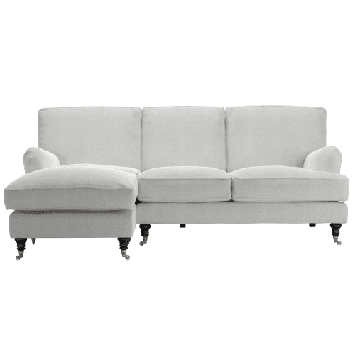 Image showing the Bluebell Left Hand Facing Chaise Sofa, House Basket Weave, Pumice, Pumice product.