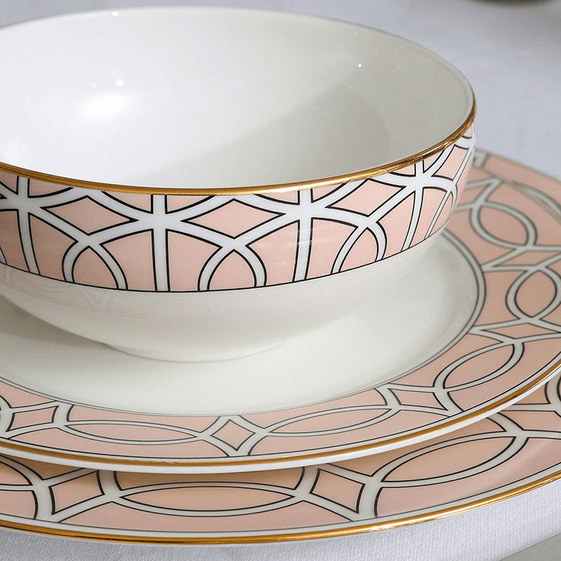 Loop Breakfast Bowl, D15cm, Blush