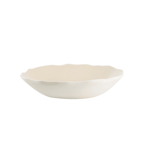 Image showing the Plume Soup Bowl, L21 x W18.5cm, Nude product.
