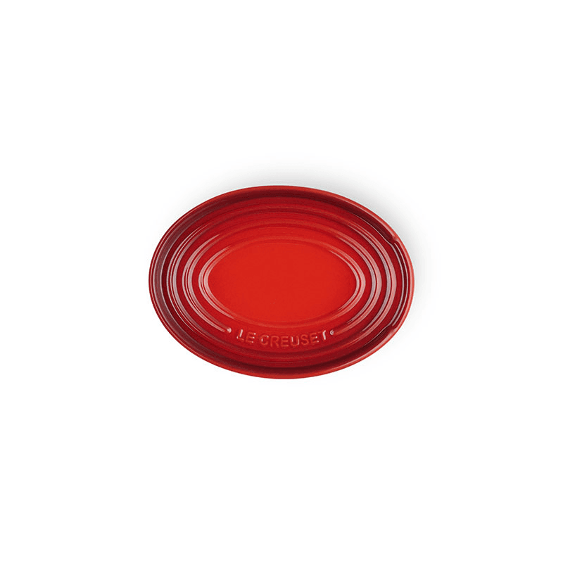 Oval Spoon Rest, Cerise
