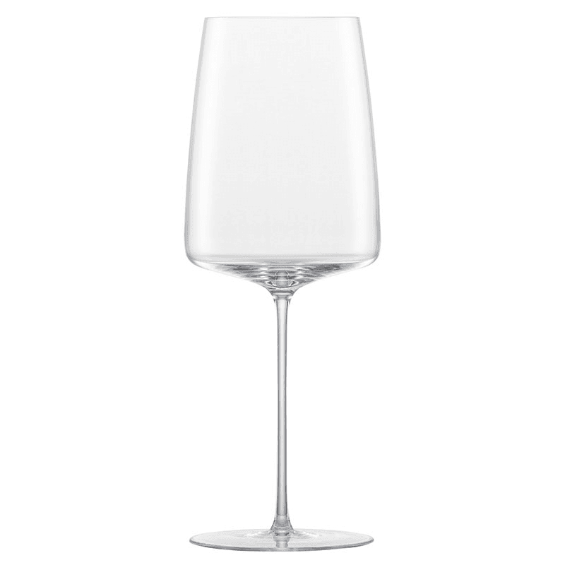 Simplify Set of 2 Crystal Large Bordeaux Red Wine Glasses, 689ml, Clear