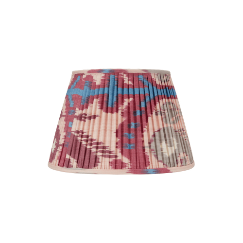 Image showing the Ikat Lampshade, H55 x W35 x D35cm, Pink And Fuchsia product.