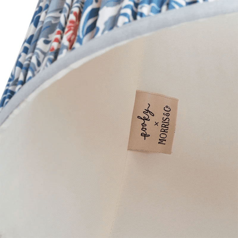 Morris & Co. Straight Empire Shade, 45cm, Indigo and Barbed Berry Bower