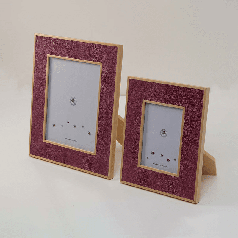 Classic Photo  Frame, 10 x 8", Pink Shagreen