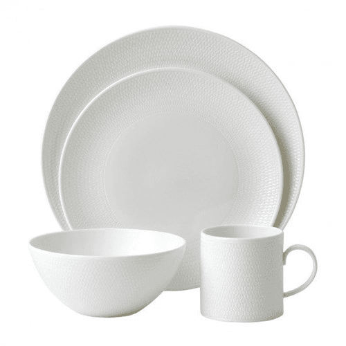 Image showing the Gio 16 Piece Dinnerware Set, White product.