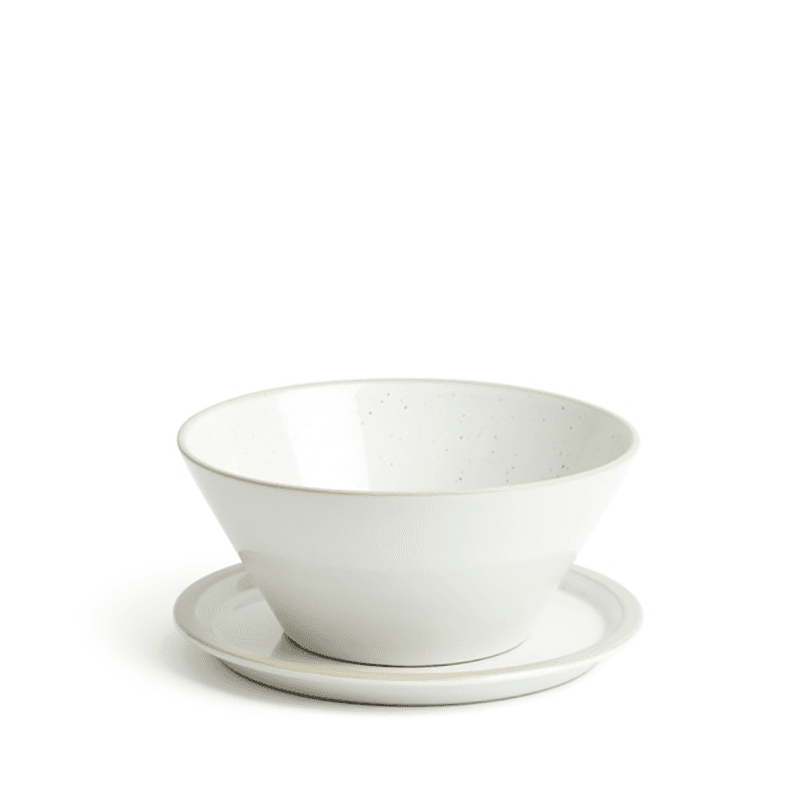Urban Dining 4 Piece Bowl and Plate Set, D16cm, White