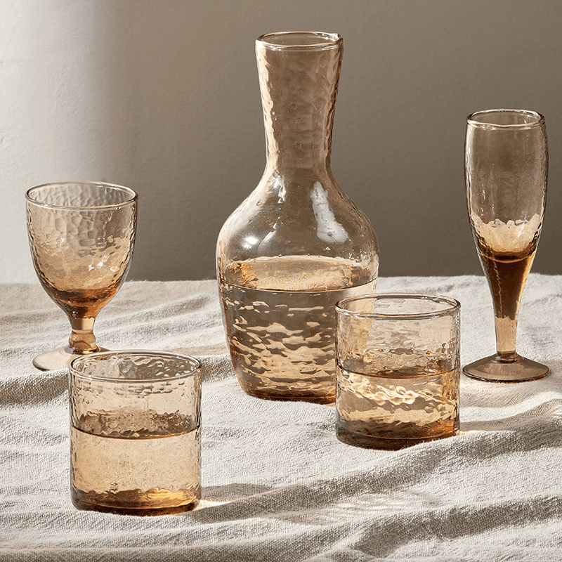 Yala Set of 4 Wine Glasses, 190ml, Dusty Terracotta