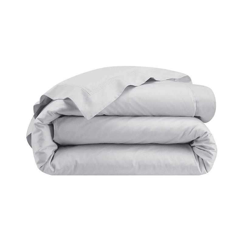 Triomphe - 300 Thread Count Cotton Sateen King duvet cover, 240 x 220cm, Silver