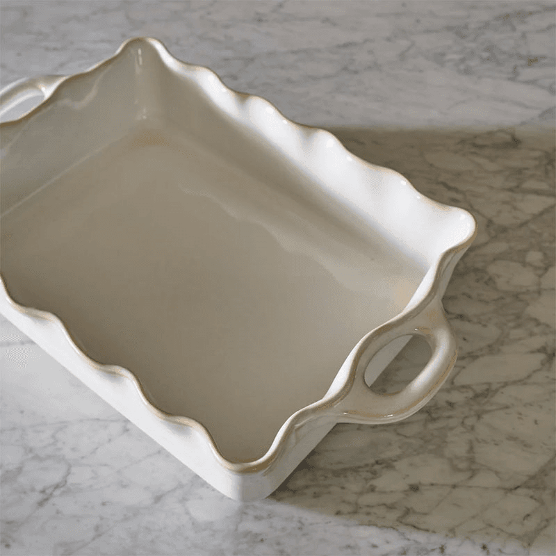 Bramley Medium Baking Dish, D35cm, Reactive White