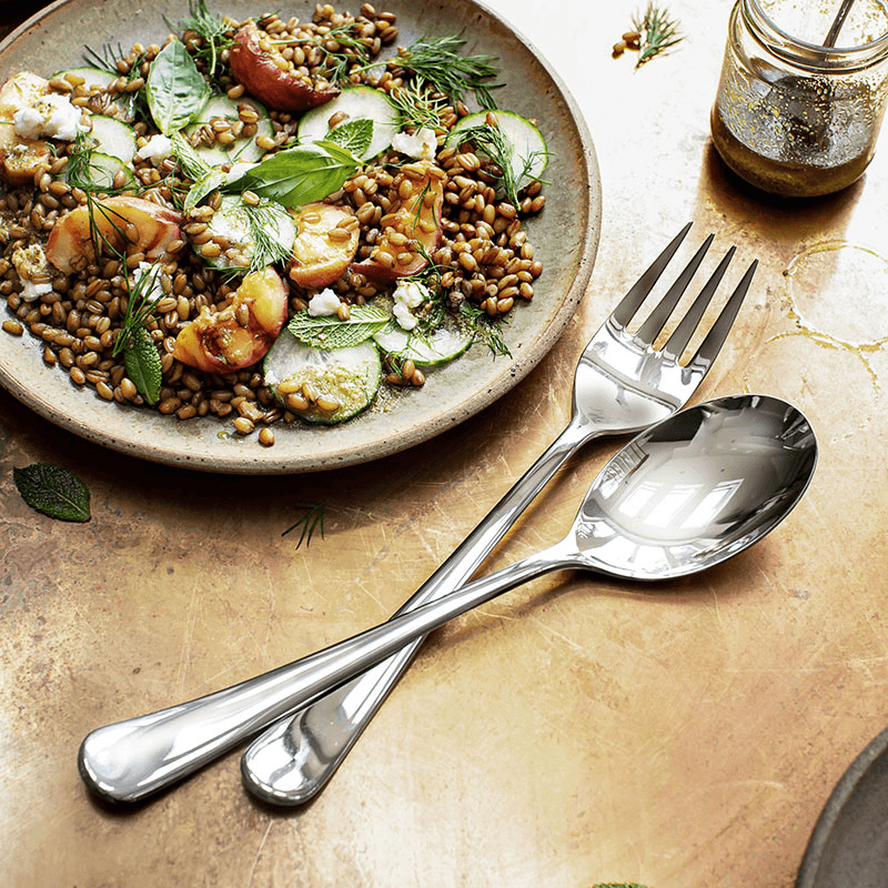 Radford Bright 2 Piece Large Serving Set, Stainless Steel