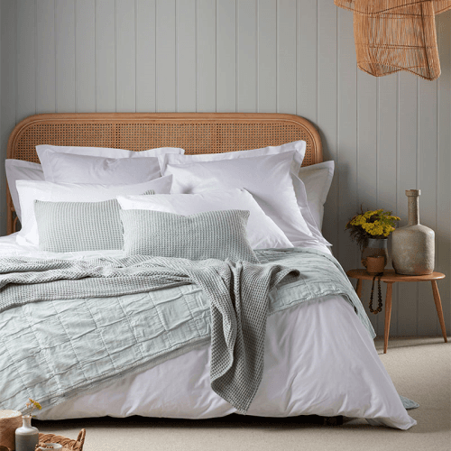 Image showing the Petworth Cotton Duvet Cover, Super King, White product.