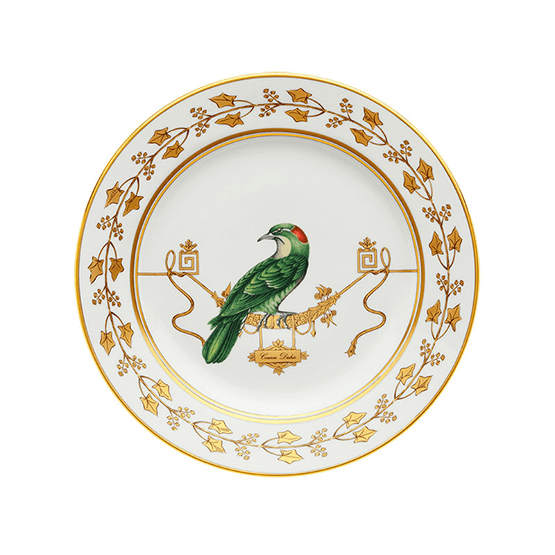 Voliere Round Platter, D30.5cm, White