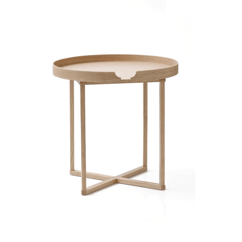Image showing the Damien Round table, H45 x W45 x D45cm, Oak product.