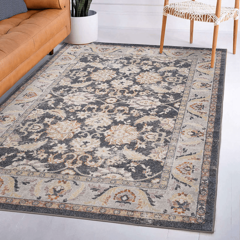 Flores farah classic persian border rug, 160 x 230cm, Multi