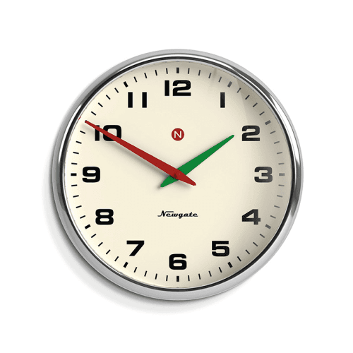 Image showing the Superstore Wall Clock, 40cm, Chrome product.