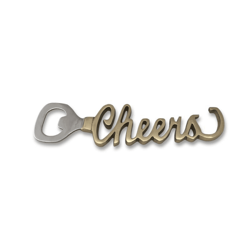 Cheers Bottle Opener, L17cm, Gold