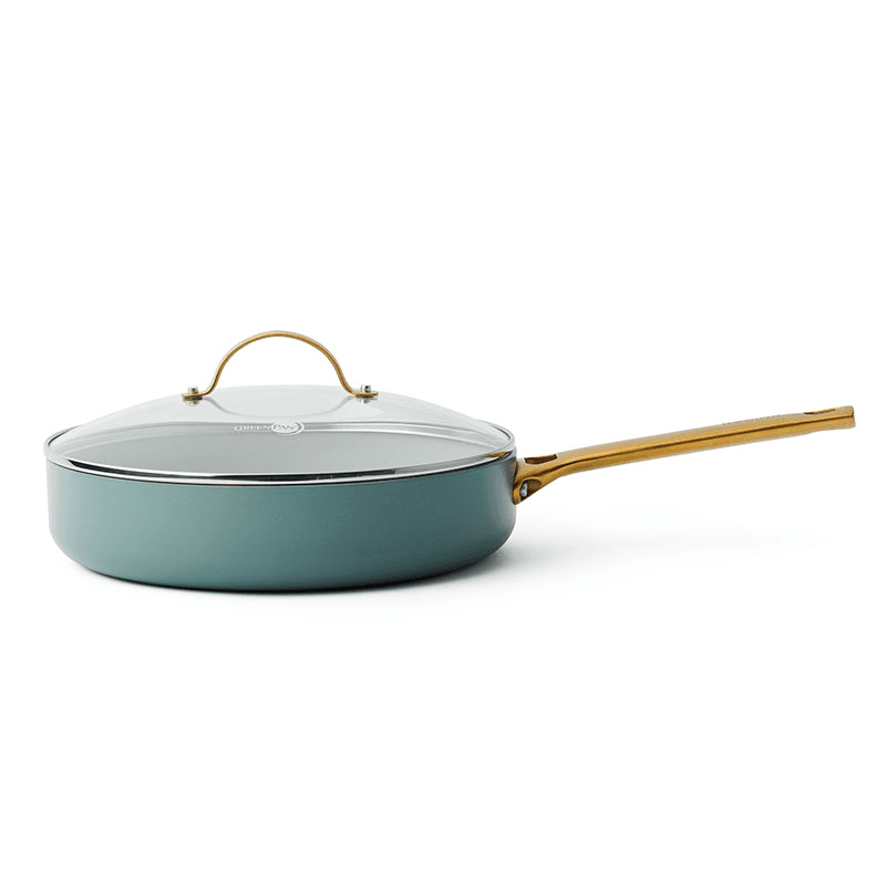 Padova Ceramic Non Stick 11 Piece Cookware Set, Sky Blue