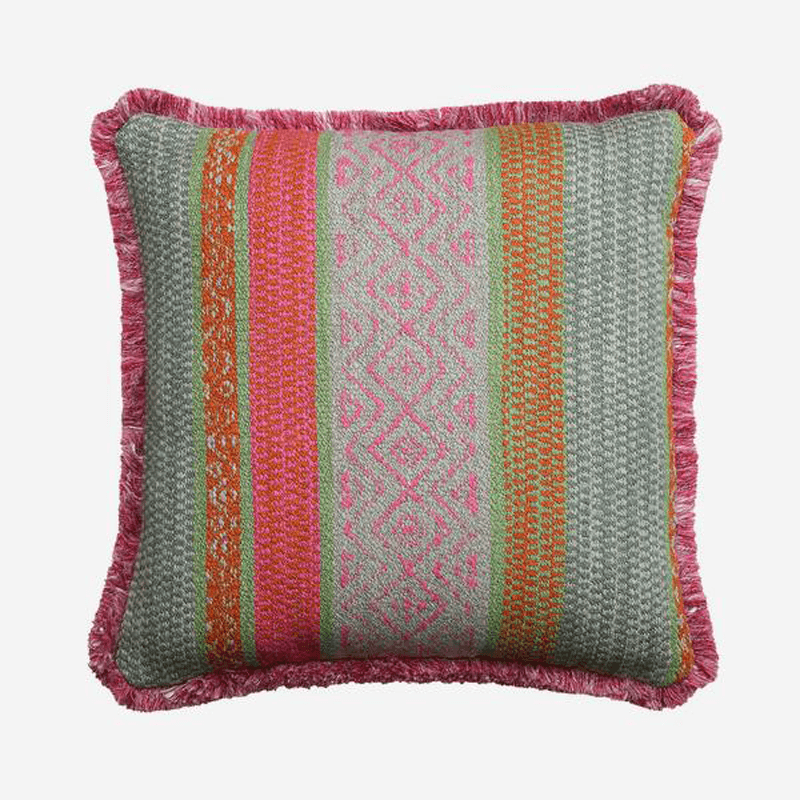 Andrew Martin Square Cushion, 55 x 55cm, Pink