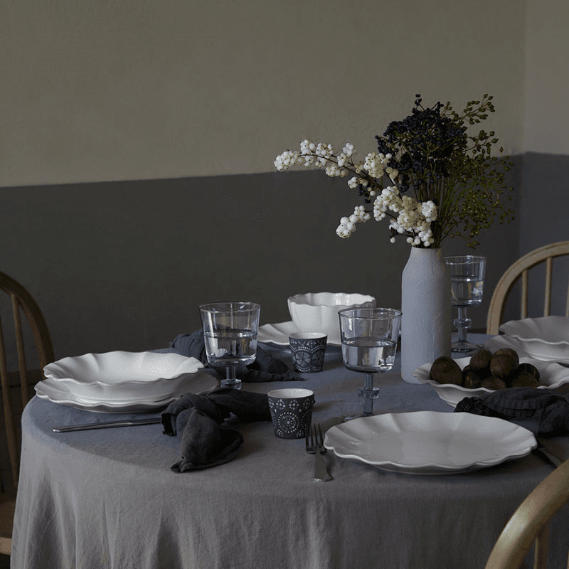 Rosa Oval Platter, W29 x D40cm, White