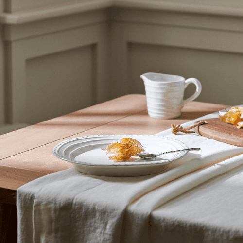 Image showing the Bowsley Set of 6 Dessert Plates, D26cm, White product.