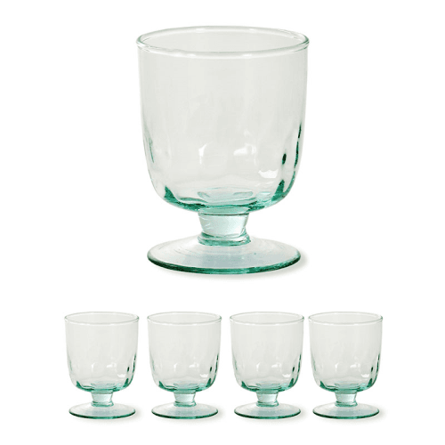 Image showing the Broadwell Set of 4 wine glasses, 175ml, recycled glass product.