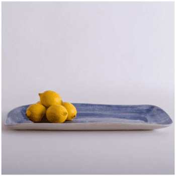 Trough Platter, Plain Beach Sand, Large, Cornflower