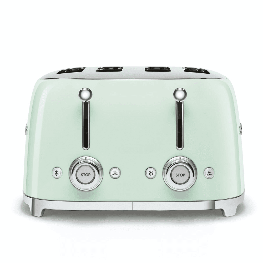 50's Retro 4 Slot Toaster, Pastel Green