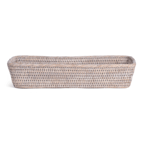 Image showing the Ashcroft Small Bread Basket, Rattan product.