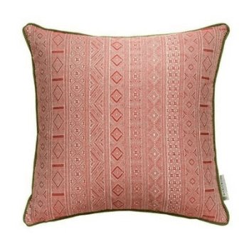 Cushion, Halsey, Red/Green, 50cm x 50cm