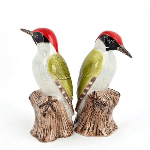 Image showing the Woodpecker Salt & Pepper Shakers, H10cm, Green product.