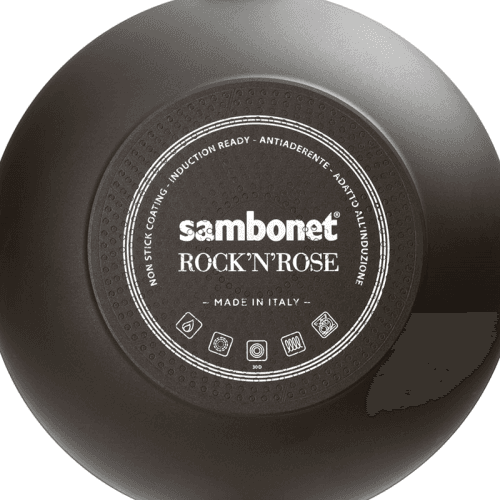 Rock & Rose Saucepot, D24cm, Black
