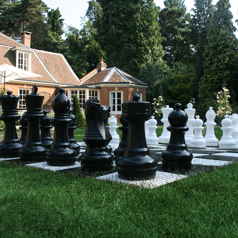 Garden Chess Pieces with Board