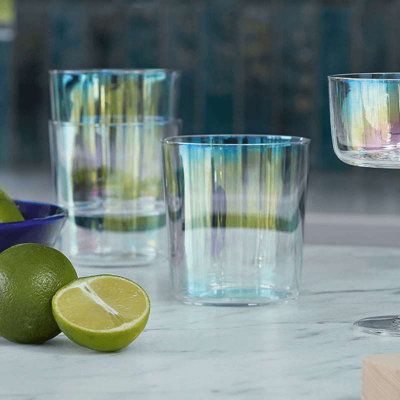 Iridescence Set of 2 Tumblers, 390ml, Mother of Pearl