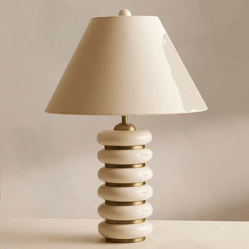 Image showing the Greyson Table Lamp, H62cm, Cream product.