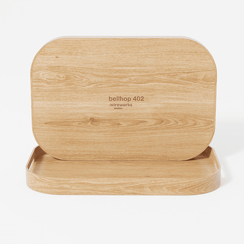 Bellhop 402 Rectangular Tray, Oak