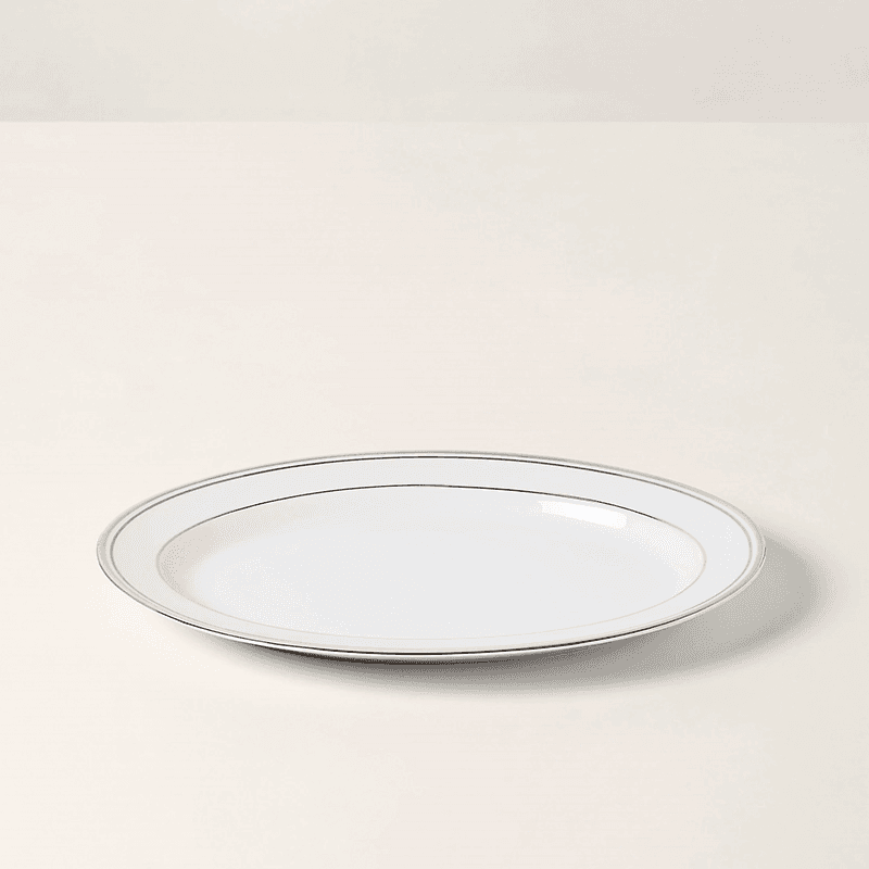 Wilshire Oval Platter, D25cm, Platinum
