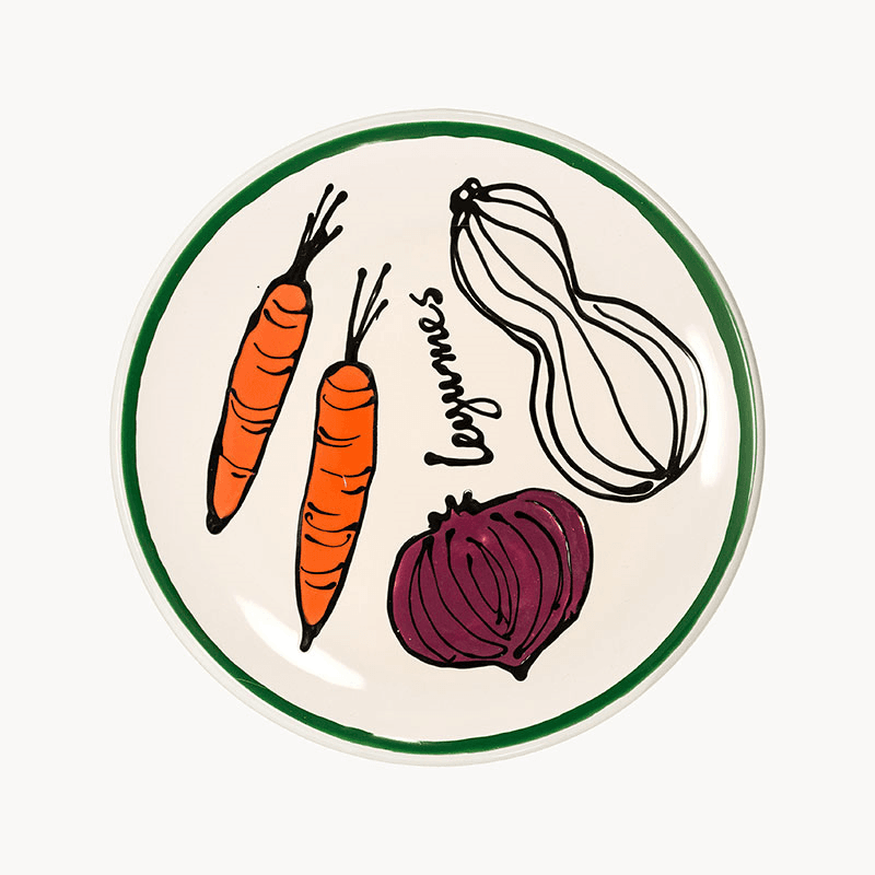 Legumes Plate, D25cm, Multi