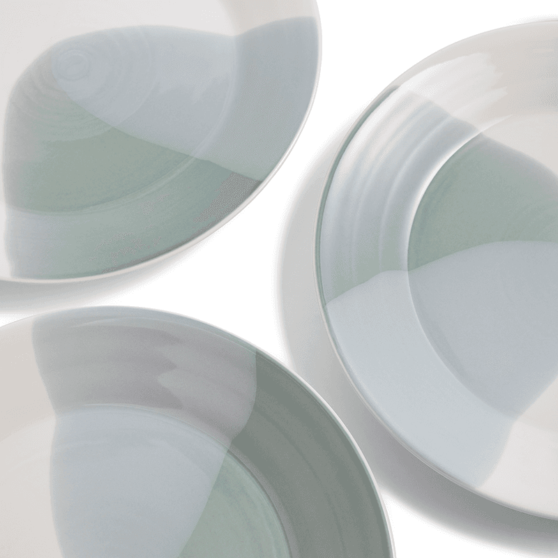 Signature 1815 Set of 4 Plates, D24cm, Green