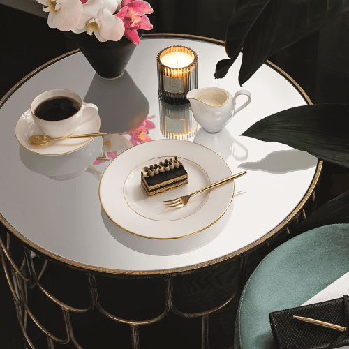 Image showing the Anmut Gold Bread plate, D16cm, White/Gold product.