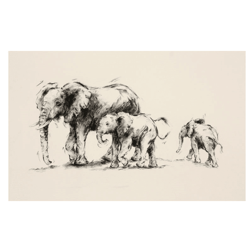 Image showing the Mischievous Young Mounted Print product.