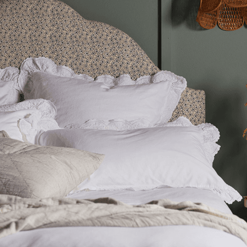 Image showing the Elsie Pillowcase, Standard, White product.
